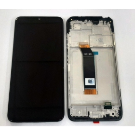 Xiaomi Poco M4 5G / Poco M5 4G ekranas (juodas) (su rėmeliu) (service pack) (originalus)